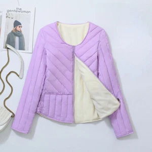 Damen Vlies Basic Gepolsterter Mantel Reißverschluss Steppweste Jacke Thermal - Imagen 1 de 17