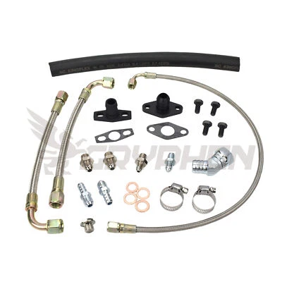 Kit de línea de agua de aceite turbo para Toyota 1JZ-GT 2JZ-GTE Garrett GT3582R GTX3582R Foto 1 de 4