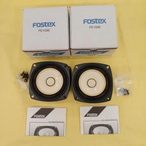 FOSTEX FE103E Full-Range Speaker Unit Pair Very Good from JP - Picture 1 of 8