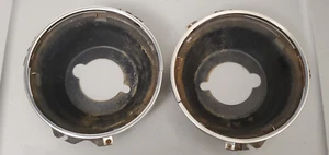 1971-1981 Chevelle Camaro Firebird GTO Cutlass 442 Headlight Buckets Trim Rings - Picture 1 of 3