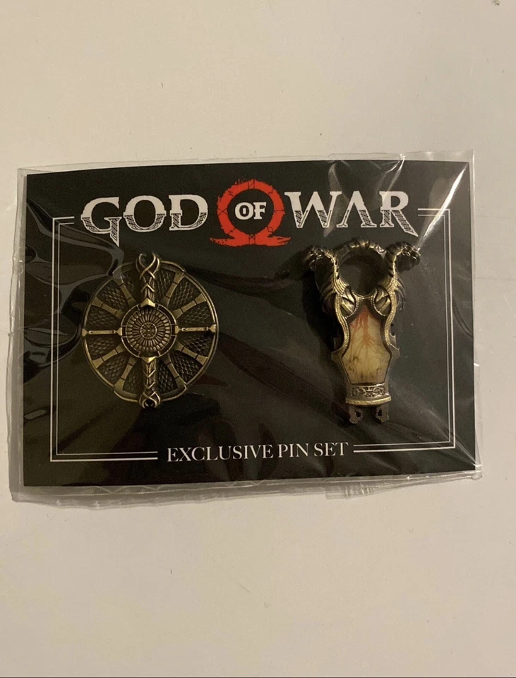 NWT God Of War Loot Gaming Exclusive Pin Set Loot Crate Limited Edition 2018 - Image 1 of 1