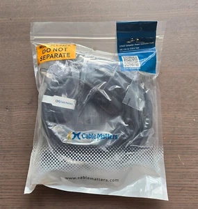 NEW Cable Matters 2-Pack Computer to PDU Power Extension Cord / Power 6 Feet - Picture 1 of 1
