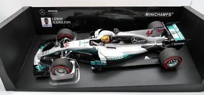 MINICHAMPS MERCEDES W08 L HAMILTON MEXICAN GP 2017  W/C  1-18 SCALE F1 - Image 1 of 4