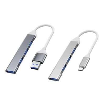 4 Port USB 3.0 HUB Splitter Adapter For PC Mac Android phones MacBook Pro iPad - Image 1 of 4