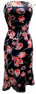 Vestido de cóctel sin tirantes floral Karen Millen talla 6  - Imagen 1 de 9