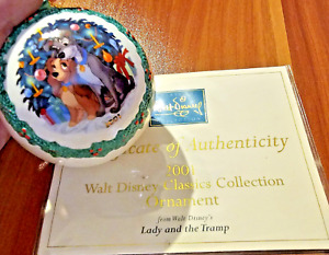 Walt Disney Classic Coll.~Lady And The Tramp~1215524~Ornament Ball~2001 Annual