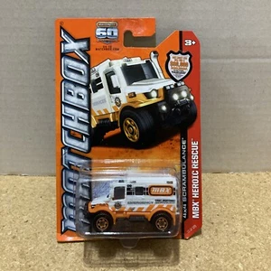 Matchbox 60th 2013 #73 4x4 Scrambulance MBX Heroic Rescue sin usar, en caja Y0859 - Imagen 1 de 2