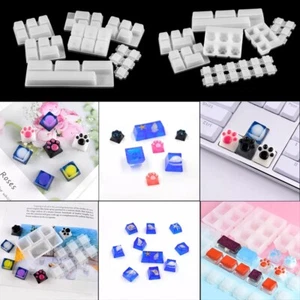 Teclado mecánico de silicona Llavero Hágalo usted mismo Arcilla Molde de resina epoxi - Imagen 1 de 9