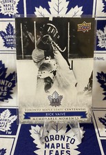 2017 Upper Deck Toronto Maple Leafs Centennial Memorable Moments Rick Vaive #186