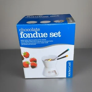 KitchenCraft Chocolate Fondue Set for Four People, New In Box (12 available) - Picture 1 of 11