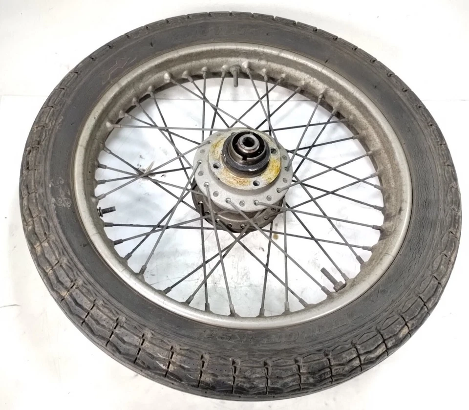 1976 Triumph Bonneville 750 T140 Rear Wheel Rim STRAIGHT (no tire) 18" - Image 1 of 4