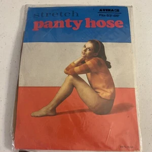 Vtg Stretch Pantyhose Suntan Schulte & Dieckhoff Sz Average 1960s NEW - Picture 1 of 8