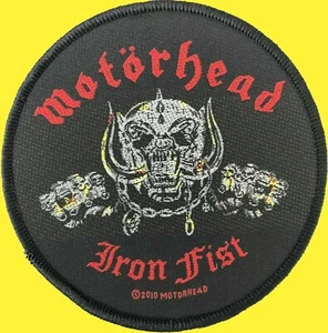 Motörhead Iron Fist Aufnäher-gewebt-Patch woven Neu & Official!