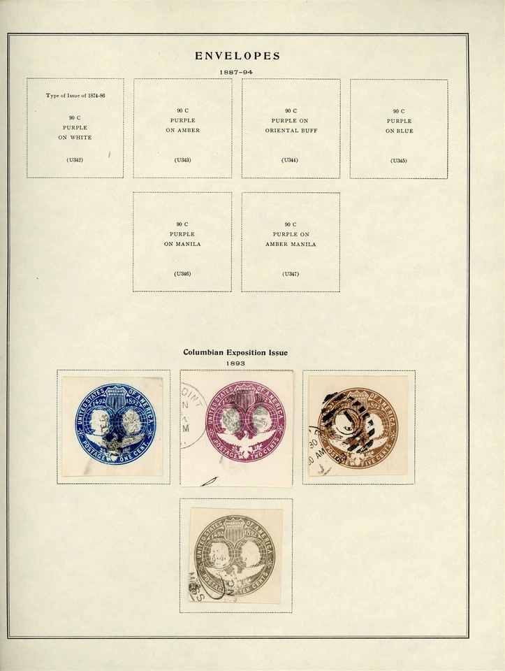 U.S. POSTAL STATIONERY Scott Specialty Album Page Lot #18 - SEE SCAN - $$$ - Image 1 of 1