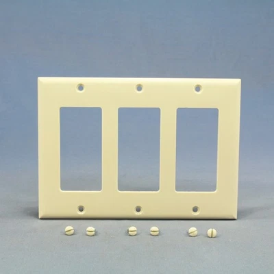 Cooper 2163LA Luz Almendra 3 Velocidades Decorador Termoestable Placa de Pared GFCI GFI Cubierta Foto 1 de 4