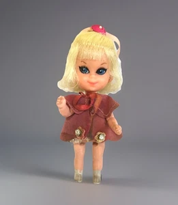 Liddle Kiddles Shirley Skediddle Walker Doll Mattel 1967 Pink Blonde #3766 Vtg - Picture 1 of 6