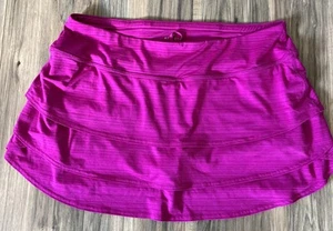 Athleta Damen-Skort fuchsia Rüschen sportlich Training Freizeit bequem - Bild 1 von 7