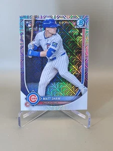 2025 Bowman Chrome Matt Shaw RC Mojo Refractor Mega #46 Chicago Cubs - Bild 1 von 2