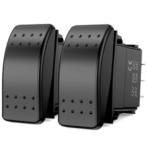 Interruptor basculante de 3 vías 2 piezas impermeable 12 V 24 V para casa rodante ATV camión barco uso marino - Imagen 1 de 9