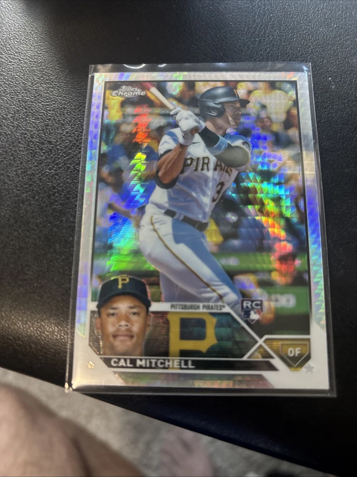 2023 Topps Chrome CAL MITCHELL Prism Refractor Rookie RC #108 - Image 1 of 1