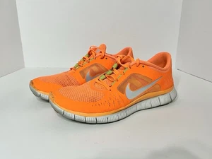 Nike Free Run 3 scarpa da corsa uomo taglia 9 arancione fluo bianco 510642-800 - Foto 1 di 11