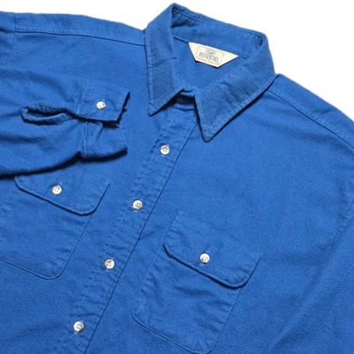 VTG RedHead Chamois Blue Cloth Button Down Flannel Shirt Mens 2XLT Tall USA Made - Image 1 of 4