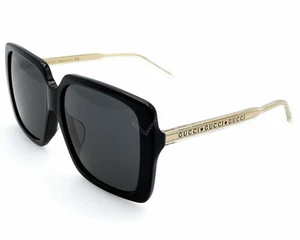 Gucci Damen Sonnenbrille schwarz Kristall grau 58-145 mm GG0567SA 001 - Bild 1 von 3