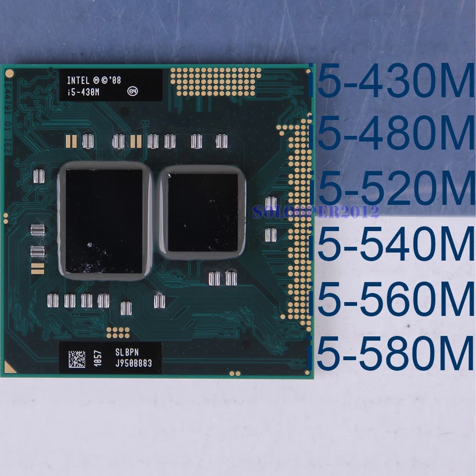 For Intel Core i5-430M 460M 480M 520M 540M 560M 580M Socket G1 CPU - Image 1 of 1