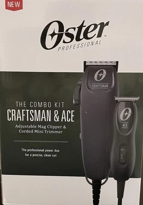 Новый профессиональный комбинированный комплект для стрижки волос Oster, регулируемая машинка для стрижки и мини-триммер - Изображение 1 из 3