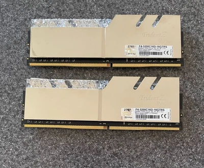 G.SKILL Trident Z Royal Series DDR4 RAM 16GB (2X8G) 3200MT/s CL16-18-18-38 1.35V - Image 1 of 2