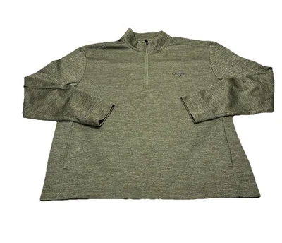 Pullover de golf Callaway para hombre con cremallera 1/4 verde oliva talla XL manga larga Foto 1 de 4