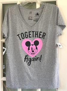 Disney V-Neck Tee "Together Again" District Re-Tee, grau Gr. Large, neu - Bild 1 von 7