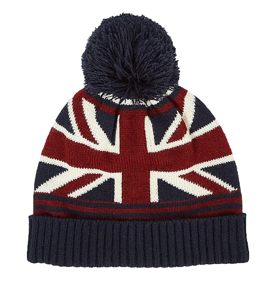 Union Jack , Asda George, Men's one size Bobble Beanie