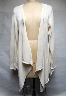 Cárdigan de algodón Pima marfil Peruvian Connection suéter manga larga talla XL EN MUY BUEN ESTADO Foto 1 de 4