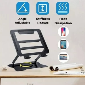 Regulowany stojak na laptopa Fordable Laptop Stand Stojak na laptopa Uchwyt na komputer Biurko - Zdjęcie 1 z 9
