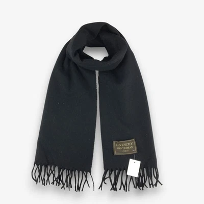 Bufanda de Lana Givenchy Vintage Clásica Flecos Navidad Invierno Cuello Bufandas 12x54 Foto 1 de 4