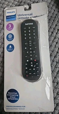 Phillips Audio Video 3 Device Universal Remote Control srp2013 + Manual BLACK - Image 1 of 3