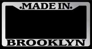 Chrome METAL License Plate Frame Made In Brooklyn Auto Accessory 1146 - Picture 1 of 1