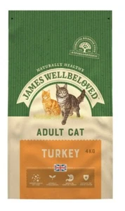 James Wellbeloved Dry Cat Food Adult Cat Turkey & Rice Complete 4kg - Picture 1 of 5