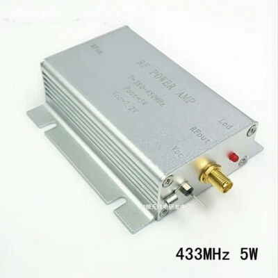 433MHz 5W HF VHF UHF FM Transmitter RF Power Amplifier AMP For Ham Radio - Bild 1 von 4