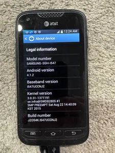 Samsung Galaxy Rugby Pro SGH-I547 - 8GB - Black (AT&T) Smartphone - Picture 1 of 1