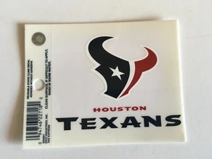 NFL Houston Texans Logo Rico Tag Static Cling Decal- Quantity 2 - Picture 1 of 1