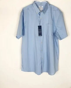 NUEVO CON ETIQUETAS Camisa Saddlebred Comfort Flex Informal Azul Manga Corta Para Hombre Talla XL NUEVO - Imagen 1 de 7