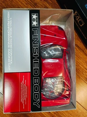 ##Tamiya 1/10 RC Ferrari F40 - Finished Body RC Ultra RARE 58356 Group C Chassis - Image 1 of 4