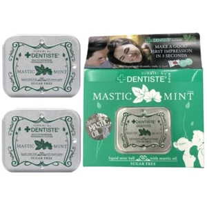Dentiste Mint Mouth Freshener Breath Mastic Oil Sukkiri Sugar Free 20 Balls x 3 - Picture 1 of 5