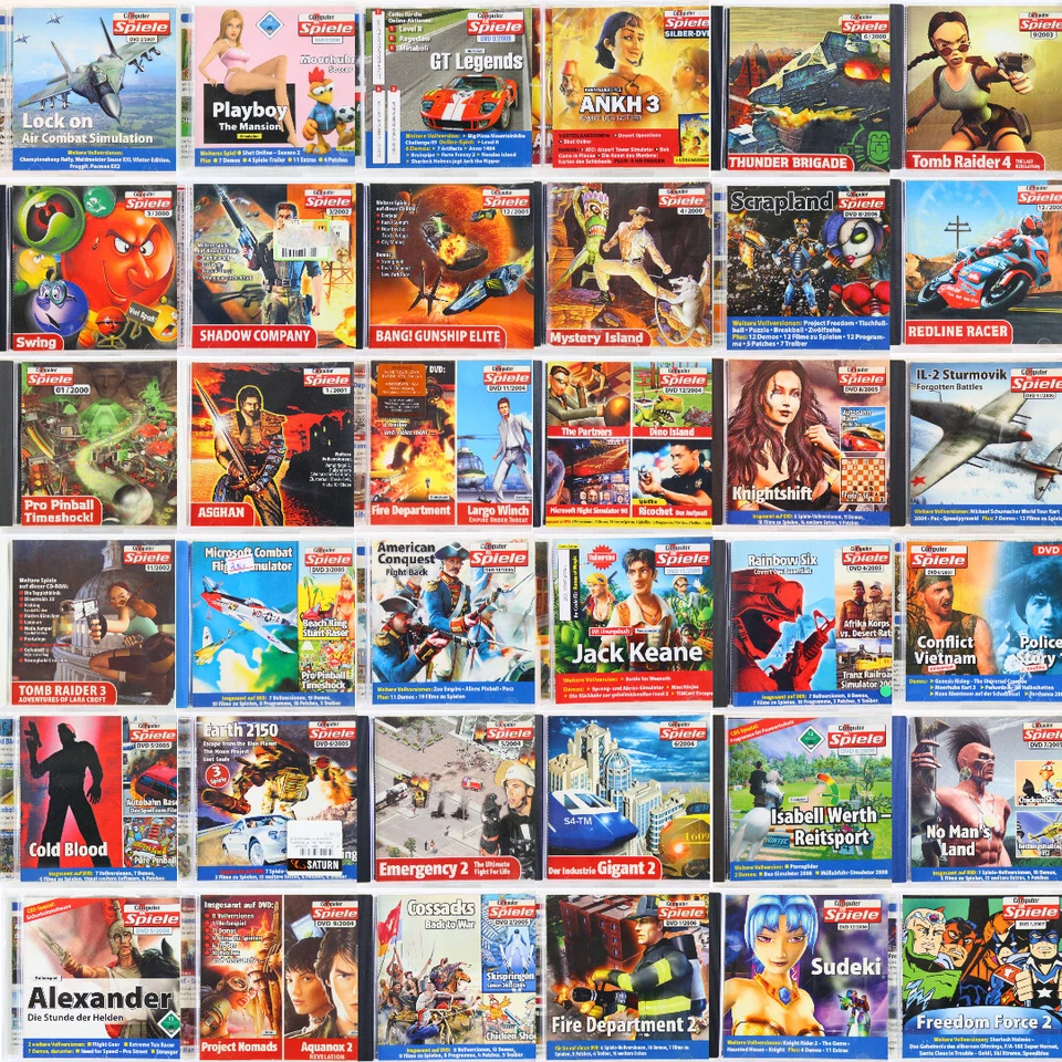 PC CD Sammlung Konvolut Computer Bild Spiele Heft Zeitschrift Disc zur Auswahl - Bild 1 von 1