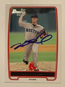 Keith Couch Signed Bowman #BP29 2012 Card Boston Red Sox Auto MLB RAD