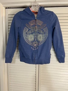 Lucky Brand Size Medium (10/12) Girls Full Zip Lined Jacket Hood - Picture 1 of 10