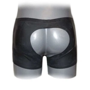 Latex Shorts mit Reißverschluss 0,4 mm Back open Size:S(756) - Bild 1 von 6