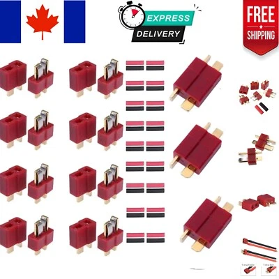 High-Performance Deans Style T-Plug Connectors - 10 Male & 10 Female for RC Use Foto 1 de 4